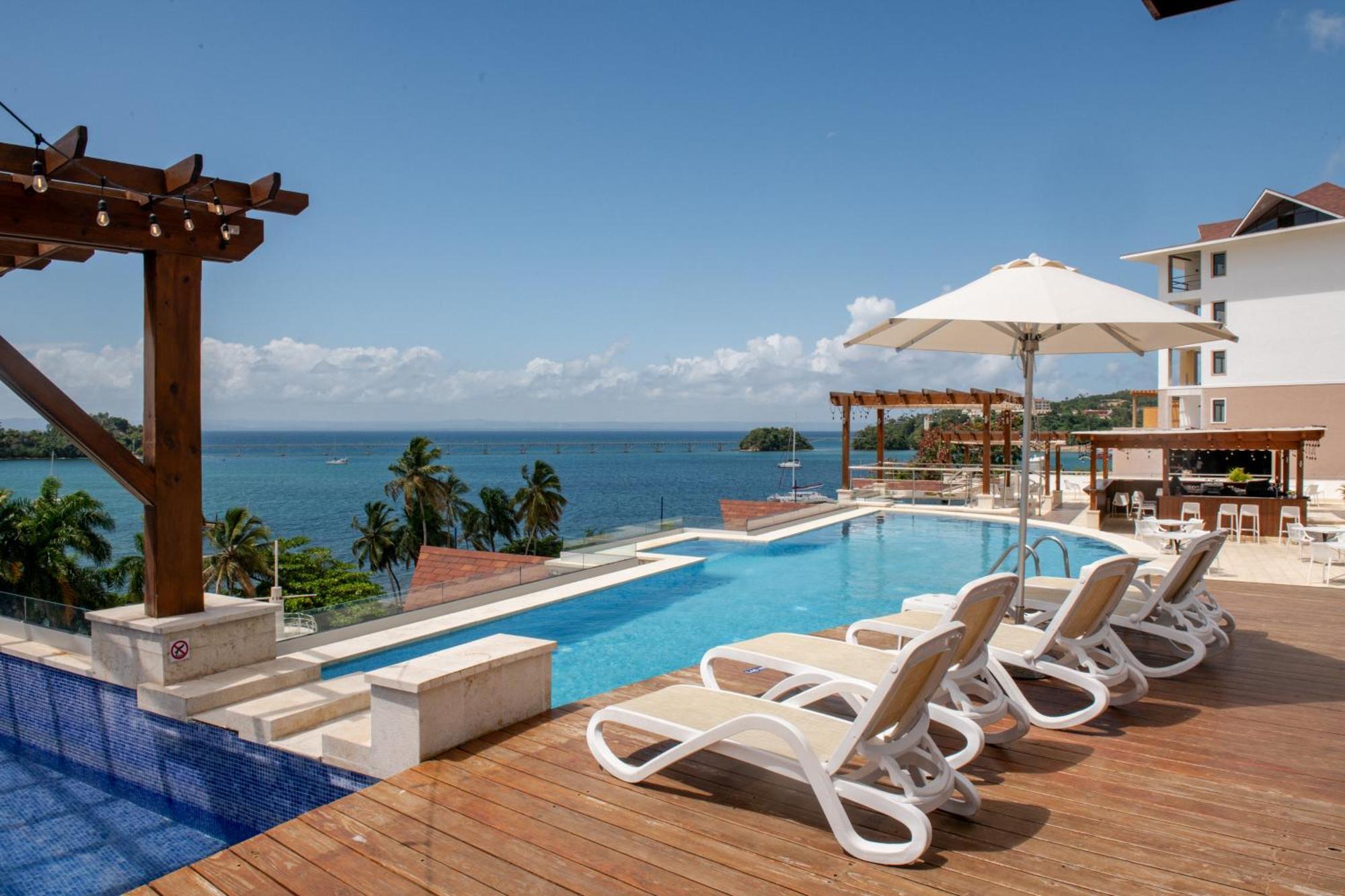 Hacienda Samana Bay Hotel Exterior foto View of the Caribbean Sea from the hotel